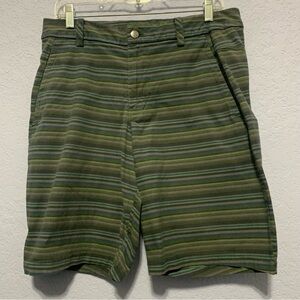 Striped Green Men's Shorts